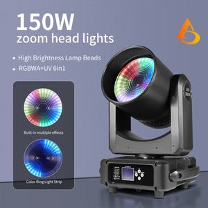AICPOSE - Luz Móvil LED de Haz de 150 W con Zoom para Fiestas, Discotecas, Escenarios, Luces DMX - Product Image 3