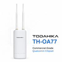 Punto de Acceso Inalámbrico para Exteriores de 128 Usuarios, 1200 Mbps, Doble Banda, Cobertura de 150-200 m, WiFi AP, Protección IP65, Chipset Qualcomm, 2x5dBi