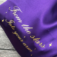 Sac à chaussures de danse en satin avec cordon de serrage, impression de logo personnalisée acceptée