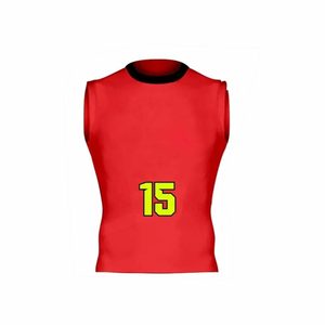 Conjunto de Entrenamiento de Compresión de Alta Calidad, Transpirable, Antibacterial, Sin Mangas, 100% Poliéster, Uniforme de Flag Football para Adultos, Personalizado OEM - Product Image 3