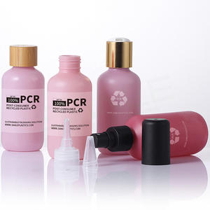 Sanle <b>Plastic</b> Bottles 50ml-1000ml PCR Material Cosmetic <b>Packaging</b> Refill Bottles Cylindrical Screw Cap True Colors - Product Image 3