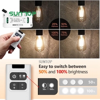 Télécommande sans fil 433MHz DC 5V 12V 24V 48V LED Dimmer Switch Light Brightness Adjustable Remote Controller Dimmable Module Transmitter