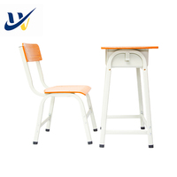 Chaise de bureau moderne à siège unique pour étudiants, idéale pour les salles de classe, réglable, durable et écologique, construction en bois et métal