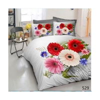 3D Fleur Numérique Imprimé 100% Polyester Housse de Couette Tissu 80/110gsm Fabriqué en Inde