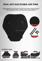 Coussin de siège de moto gonflable 3D imperméable en TPU/PU pour moto - Marque WUPP