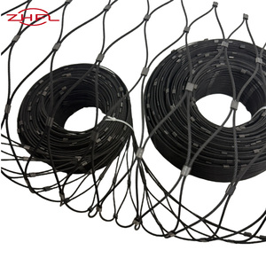 Filet de sécurité en acier inoxydable, grande quantité en stock, câble métallique, tissage simple, diamètre 2 mm, maille de protection - Product Image 2