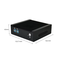 MFC-1000A PC encastré mural compact à faible consommation 10W N97, double LAN, DDR4 Max 16 Go, 4 ports USB 3.0, pour POS et affichage numérique, en stock
