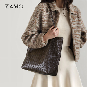 Tùy Chỉnh Bán Buôn 2024 Phụ Nữ Mới Thời Trang Chính Hãng Da Công Suất Lớn Dệt Shoulder Tote Túi Cho Phụ Nữ Của - Product Image 6