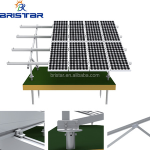 BRISTAR 100kw Solar <b>System</b> Aluminum Solar Ground Mount <b>System</b> with Ground Screw Base - Product Image 4