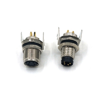 Connecteur m8 étanche, 3, 4 ou 5 broches, unisexes, mâle et femelle, 5 broches