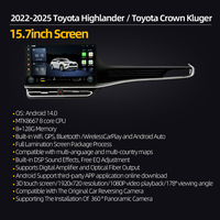 Pour Toyota Highlander / Crown Kluger 2022-2025, écran tactile Android 15,7 pouces, navigation CarPlay et Bluetooth multimédia 8+128 Go