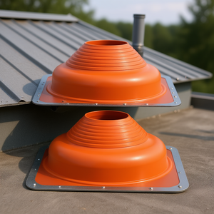 Manchon de toiture en silicone pour tuyau métallique, membrane étanche, haute température, de 6 1/4 à 11 3/4 pouces, pour toiture métallique - Product Image 2