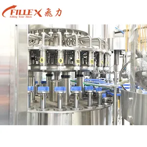 Glass Pet Bottle Water Filling Capping Wrapping Packing Machine Line Beer Vodka carbonated soft drink filling machine
