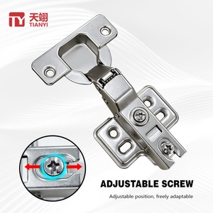 TIANYI Wholesale Cold Rolled Steel Soft Close Cabinet Hinge 105° Full Half Overlay Inset Hydraulic Quick Install Furniture Hinge - Product Image 2