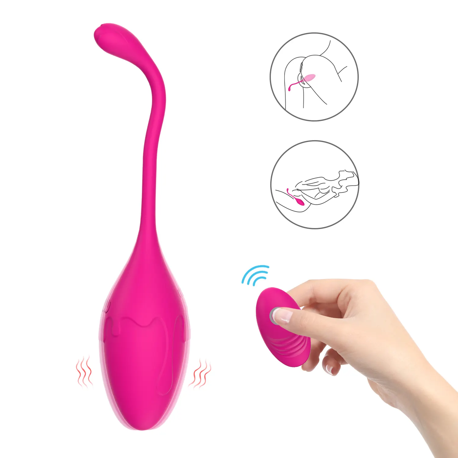 2023 New Sàn Chậu Exerciser Kegel Bóng Âm Đạo Thắt Chặt Cho Phụ Nữ Quan Hệ Tình Dục Đồ Chơi Silicone Trứng Nữ Vibrator Mặc Đồ Chơi