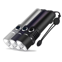 Lampe torche tactique Foxhawk LED rechargeable par USB avec base magnétique, zoom, 1000 lumens, lumière d'urgence, camping, IP66, alliage d'aluminium