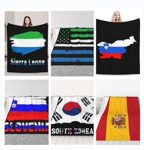 도매 맞춤형 국가별 담요, 사계절용 플란넬 담요, 풀 사이즈 소파 침대 담요, 소파 침대 영화관용 담요 - Product Image 1