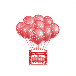 Party Love <b>Balloon</b> Corazon Red 12 Pcs Round Latex Valentine's Day Party <b>Decorations</b> - Product Image 4