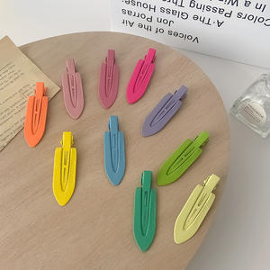 Pinzas de pelo de Metal sin curvas para mujeres y niñas, flequillo lateral sin costuras, pasador sin arrugas, accesorios de maquillaje para la cara, aleación - Product Image 2