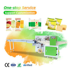 Automatic Horizontal Pillow Flow Wrapper for Tortilla Chips Snack Packaging with High Speed Film Sealing System - Product Image 1