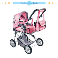 Dollri Starri Nouveau Design 2022 Grand Combi Poussette De Poupée Jouet avec Transporteur et Livraison Transport Sac Pour 5 ans Chine jouets Usine