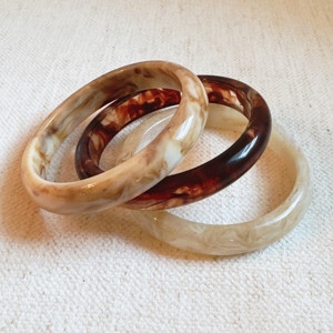 Natural Tones Bold Resin <b>Bangle</b> <b>Set</b> of 3 - Product Image 5
