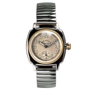Reloj de Cuarzo Retro de 32 mm, Caja Cuadrada Retro, Resistente al Agua, Unisex, Ensamblado a Mano, Correa de Cuero y Acero Inoxidable, Esfera con Indicadores - Product Image 2