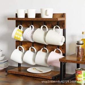 <b>Teacup</b> Holder 3 Tier Hanging Drain Rack Kitchen Mug Storage Organizer Multi Layer Cup Rack - Product Image 2