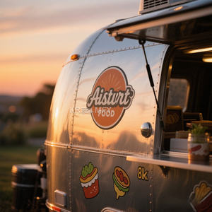 2025 Bbq Trailer Fully Equipped Burger Food Truck Mobile Restaurant Bubble Tea <b>Cart</b> - Product Image 6