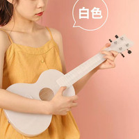 Luminous 23-Inch SU-30 Ukulele OEM Brand with High Molecular Carbon Strings Open Tuning Peg Polycarbonate Body White Translucent