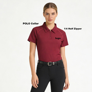 ARLAN Unique equestrian hoodies woman equestrian half sleevs polo shirt equestrian clothing - Product Image 1