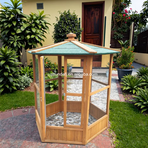 Chuồng chim ngoài trời SDB004 bằng gỗ, lồng chim lớn có giá chơi, chỗ đậu, tổ, môi trường sống, dễ vệ sinh. - Product Image 2