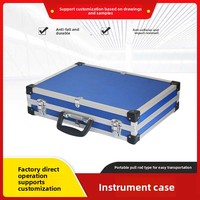 Caja de Instrumentos y Herramientas Portátil Multifuncional de Aleación de Aluminio - Caja de Almacenamiento con Ventana YH-1103