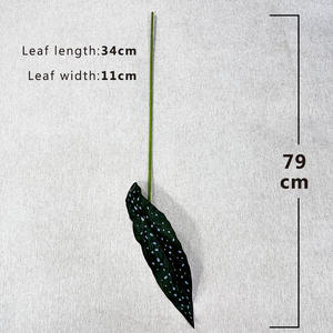 YOPIN-3504 Feuille d'<span class=keywords><strong>Arum</strong></span> Artificielle Simple Feuille De Taro Colorée Feuille De Bégonia Plante Verte Artificielle Nouveaux Produits - Product Image 6