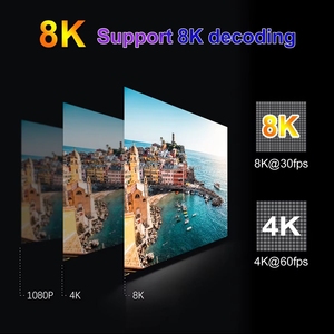 Boîtier TV intelligent 4K H96 Max V56 Android 12 Quad Core A55 2 Go de RAM 16 Go de ROM Double WiFi BT4.0 LAN USB3.0 Lecteur multimédia HD - Product Image 3
