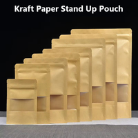 Sachets Doypack Kraft Biodégradables Personnalisés de Haute Qualité avec Scellage Thermique pour Emballage Alimentaire (Café, Thé, Snacks, Noix, Friandises pour Animaux) – Vente en Gros
