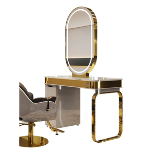 Estación de Espejo Doble para Salón de Belleza y Barbería - Product Image 6