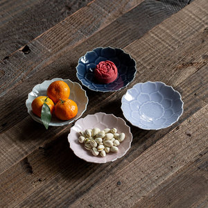 <b>Ceramic</b> Lotus Shaped <b>Plate</b> Porcelain Flower Design For Tea Snack Wedding Home Use Fruit Dessert Dish - Product Image 4