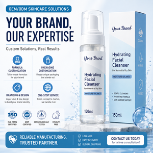 <span class=keywords><strong>Limpiador</strong></span> Facial <span class=keywords><strong>Hidratante</strong></span> con Ceramidas de Marca Privada, Repara la Barrera Cutánea, Espuma Limpiadora Facial al por Mayor para Piel Normal a Seca, 150 ml - Product Image 5