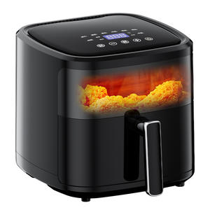 Horno <span class=keywords><strong>Freidora</strong></span> <span class=keywords><strong>de</strong></span> Aire <span class=keywords><strong>de</strong></span> 6L <span class=keywords><strong>de</strong></span> Alta Calidad con Ventana para Visibilidad, Horno Multifuncional con Pantalla Táctil para el Hogar - Product Image 2