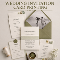 Luxuriöse Hochzeitseinladungskarten mit Spot-UV-Beschichtung und Folienrand, Individuelles Design, Elegante Personalisierte Hochzeitspapeterie