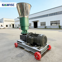 Machine à granulés de biomasse électrique multifonctionnelle automatique pour la production de granulés de combustible pour animaux d'élevage, petite production de granulés de combustible 700-900 kg/h