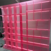 Présentoir à chaussures personnalisable en acrylique avec impression UV, rétroéclairé par LED, casier de rangement pour salle de sport, boxe, armoire combinée personnalisée