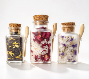 <span class=keywords><strong>Sel</strong></span> de Bain Naturel Rose Brineblum avec Pétales de Rose Séchés et Huile Essentielle, Sels de Bain de Luxe pour Spa à Domicile pour la Relaxation Corporelle - Product Image 2