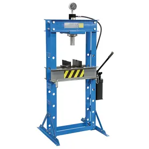 High quality 30T Hydraulic Shop Press with double pump and gauge