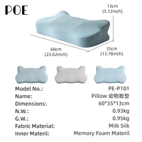 Almohada Cervical Ortopédica de Espuma Viscoelástica, Diseño Ergonómico Personalizable, Lavable, Alivio del Dolor de Cuello, Portátil, Tipo Hotel