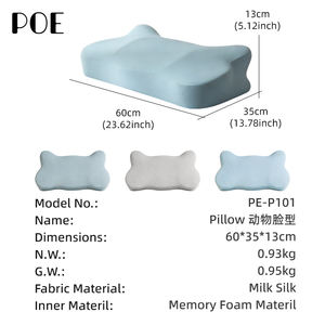 หมอนรองคอเมมโมรี่โฟมแบบออร์โธปิดิกส์ ปรับแต่งได้ตามหลักสรีรศาสตร์ ซักล้างได้ บรรเทาอาการปวดคอ รูปทรงคลื่น พกพาสะดวก ใช้ในโรงแรมได้ - Product Image 5