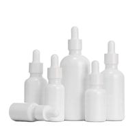 Flacon compte-gouttes cosmétique en verre recyclé blanc rechargeable RUIPACK OEM pour huile essentielle sérum parfum 5ml 10ml 15ml 20ml 30ml 50ml 100ml