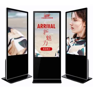 Economico promozionale 50 55 pollici da pavimento lcd rotante di digital signage giocatore di pubblicità