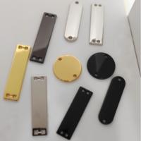 Étiquette en alliage de zinc vierge 4*1cm, personnalisable au laser, accessoires de vêtement, étiquette métallique, nom d'étiquette pour abaya, pour vêtements